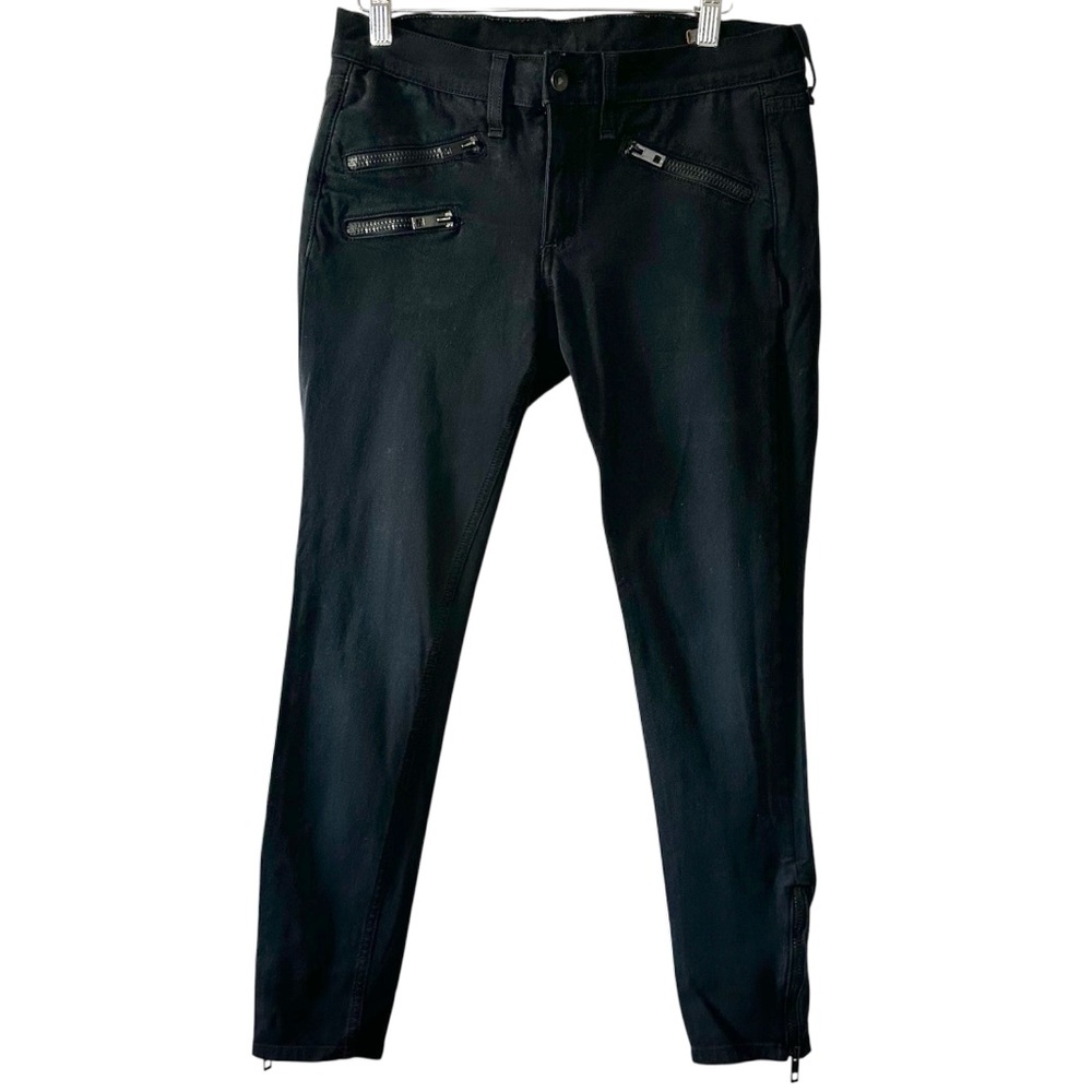 Rag & Bone Women's Back Zipper Moto Skinny Jeans with Ankle Zippers - Size 28